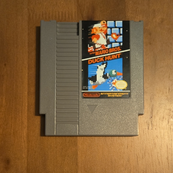 Nintendo Gray Game Cartridge - Super Mario Bros. & Duck Hunt - Picture 1 of 4